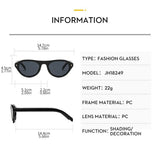 Daiiibabyyy  Retro Versatile Hot Girl Sunglasses Outdoor Fashion Driving Cross-Border Sunglasses