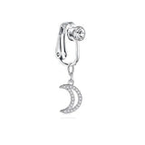 DAIIIBABYYY  -  1PC Fake Belly Button Ring Fake Belly Piercing Crown Clip On Umbilical Non Navel Fake Pircing Butterfly Cartilage Earring Clip