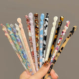 DAIIIBABYYY  -  Vintage Chinese Style Hair Sticks for Women Girls Fashion Acetate Chopstick Shaped Hair Clips Pins Jewelry Hair Accessories