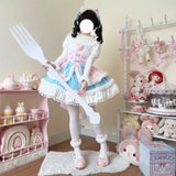 DAIIIBABYYY  -  Japan Anime Lolita Jsk Mini Dress Set Women Sweet Magic Ruffles Princess Cosplay Costumes Party Dresses Cute Dress