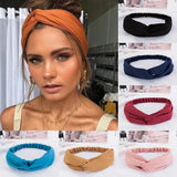 DAIIIBABYYY  -  New Design Fashion Women Summer Style Headbands Bohemian Girl Cross Turban Bandage Bandanas Hairbands Hair Accessories