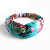 Daiiibabyyy  New Fashion Women Summer Style Print Headbands Bohemian Girl Cross Turban Bandage Bandanas Hairbands Hair Accessories