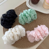 Daiiibabyyy  Women's Claw Clips Korean Version Kawaii Hair Clips Half Tie Hair Horizontal Clip Hair Clip Sweet Style Hair Accessory Pink Clip