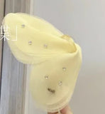 Daiiibabyyy  Fairy Tulle Butterfly Big Hair Claw Clip Retro Simple French Bow Tulle Hairclip for Women Elegant Fashion Hair Accessory Gift