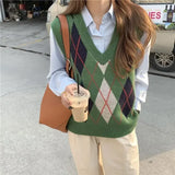 Daiiibabyyy  Knit Vests for Women V-Neck Pullover Fashion Waistcoat Clothing Sales The Trip New In Outerwears Y2k Elegant 2025 Lady Sweaters