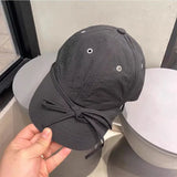 DAIIIBABYYY  -  Summer Korean Bow Fast Dry Breathable Baseball Cap Female Thin Cute Against Ultraviolet Light Casual Trend Cap Sun Hat Women