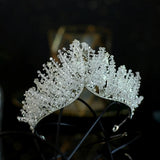 Daiiibabyyy  beaded crown headdress bridal wedding dress with baroque atmosphere banquet birthday crown
