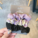 DAIIIBABYYY  -  3PCs/set Silk Satin Elastic Hair Band Small Scrunchies Set Ladies Rubber Bands Ponytail Holders for Women Girls Hair accessories