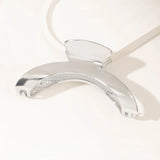 Daiiibabyyy  Women's Shark Clip Large Metal Arched Fashionable And Simple Ponytail Clip Back Head Coiled Hair Unique Hair Accessory Wholesale