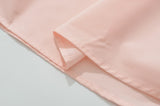 Daiiibabyyy  Sexy Pink Elastic Strap Tank Dress Ruched Slash Neck Zipper Back Slim Low Waist Hem Swing Midi Long Robe Sleeveless Vestidos