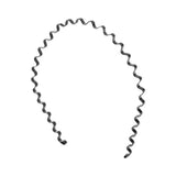 Daiiibabyyy  Creative Cross Wave Shape Headband Spring Shape Double Layer Thin Metal Hair Hoop Elastic Headwear Men Hair Bands Wash Face