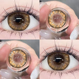 Daiiibabyyy  Graded 1pair Color Contact Lenses Diamond Series Softlens 14.4mm