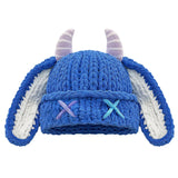 Daiiibabyyy  Trendy Versatile Knitted Beanies Thickened Warm Pullover Hat Y2K Ear Protection Little Devil Hat Autumn Winter Season