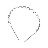 Daiiibabyyy  Creative Cross Wave Shape Headband Spring Shape Double Layer Thin Metal Hair Hoop Elastic Headwear Men Hair Bands Wash Face
