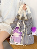 Daiiibabyyy  Preppy Style Ita Mochila New Transparent Mochilas Mujer Japan Style Backpack Large Capacity Bag Ins All-match School Bags