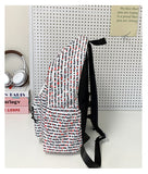 Daiiibabyyy  Letter Cat Print Mochilas Mujer University Student Mochila Large Capacity Bag Ins Casual Backpack Graffiti Bolsa Feminina