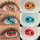 Daiiibabyyy  JeweLens Dicoria Cosplay Halloween Scary Contact Lenses Crazy Mini Sclera Softlens 14.5mm