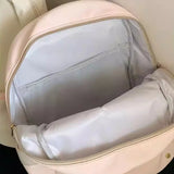 Daiiibabyyy  High-capacity Women Students Simple Backpack Preppy Y2k Aesthetic Casual Travel Backpacks All Match Fashion Kawaii Schoolbags