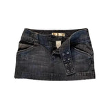 Daiiibabyyy  Y2k Vintage Black Denim Skirt Women Gothic Sexy Spicy Girl Mini Skirts Harajuku Grunge Slim Up Short Skirts Streetwear