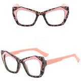 Daiiibabyyy  Large Frame Cat Eye Reading Glasses, Personalized Fashion Glasses, High-definition Anti Blue Light Presbyopia Glasses, 0 To+400