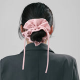 DAIIIBABYYY  -  Bow Ribbon Hairbands Long Elastic Sweet Scrunchies Flowers Hair Tied Bands Head Rope Women Korean Girl Ponytail Hair Accessories