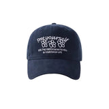 Daiiibabyyy  New Hats Sweet Cool Style Summer Sun Hats American Three Flower Baseball Cap For Women Korean Version Trendy Brand Hat For Men