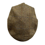Daiiibabyyy  Striped Gray New Wool Flat Cap Men's Keep Warm Gatsby Ivy Cap Irish Hunting Hat Newsboy Driver Cabbies Berets 14