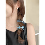 Daiiibabyyy Korean Fashion Lace Flower Cowboy Hair Clip Hairpins Exquisite Hair Bow Bangs Side BB Clip for Women's Girl Hair Accessories