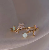 DAIIIBABYYY  -  1pc New Y2K ins Cute Colorful Zircon Heart Flower Moon Butterfly For Women Girls Exquisite Fashion Jewelry Gifts