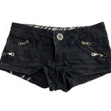 Daiiibabyyy  Y2k Black Women Shorts Vintage Street Fashion Hip Hop Graphic Printing Style Punk Goth Denim Shorts Gyaru Streetwear