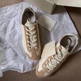 Daiiibabyyy  Sneakers Casual Sports Shoes for Women Lightweight Leather Breathable Shoes Women Flat White Tennis Shoes