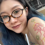 DAIIIBABYYY  -  Small Oval Frame Glasses Women Sweet Anti Blue Light Eyewear Retro Leopard Brand Reading Computer Eyeglasses Decoration