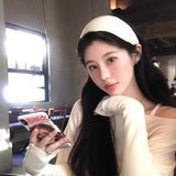 DAIIIBABYYY  -  New Korean Knitted Headband Women's Fitness Sports Style Widened Pit Strip Headband Headband High-end Wash Fashion Headgear