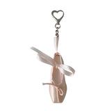 DAIIIBABYYY  -  Elegant Ballet Shoes Keychain Alloy Key Holder Unique Keyring Bag Pendant Fashion Accessory for Women and Girls
