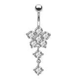 DAIIIBABYYY  -  Fashion Crystal Belly Piercing for Women Sexy Navel Ring Ombligo Belly Button Piercing Body Piercing Jewelry Wholesale