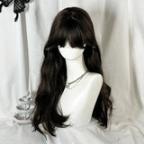 Daiiibabyyy  Natural Coconut Milk Long Straight Hair Full Head Cover Lolita Cosplay Wig Realistic Daily Fake Hair for Women