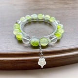 DAIIIBABYYY  -  Moonlight Crystal Bracelet Opal Sea Blue Treasure Light Luxury Elastic Bracelet for Girls Women Fashion Gift Jewelry Accessories