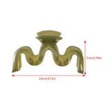 Daiiibabyyy  13cm Large Hair Clip For Thick Hair Claws Crab Girls Curly Transparent Coffee Hairpin Clamps Women Korean Ponytail Accessories