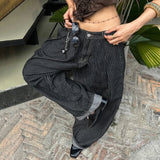 Daiiibabyyy  Women Striped Relaxed Fit Jeans Retro Low Rise Wide Leg Denim Pants Grunge Loose Trousers Spring Y2K Clothes 2026