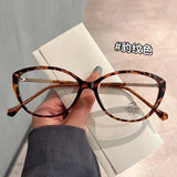 Daiiibabyyy  Material Eyeglass Frames for Men Cat Eye Shape Stylish Woman Eyeglasses Blue Light Blocking Glasses Frame