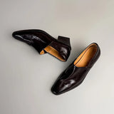 Daiiibabyyy  Classic Womens Shoes Retro Luxury Genuine Leather Loafers for Woman Fashion Britain Casual Shoes Designer Shoes Zapatos De Mujer