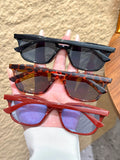 Daiiibabyyy  3Pcs Trendy Cat-Eye Frame Sunglasses Set Fashion Accessories/Metal Stud Design Satisfies Daily Styling Replacement Needs