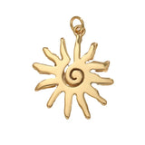 DAIIIBABYYY  -  1 pieces Vintage Zircon Twist Sun Charms Pendants DIY Bracelet Earring Jewelry Making Supplies Wholesale ﻿