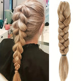 Daiiibabyyy  Synthetic Claw Clip On Braid Ponytail Hair Extensions Heat Resistant Long Handmade Braided Pony Tail Hair Piece For Women Daily