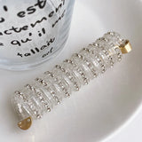 DAIIIBABYYY  -  1/3Pcs Telephone Line Hair Rope Women Crystal Ponytail High Elastic Hairbands Girls Resin Hair Ties Scrunchies Hair Accessories