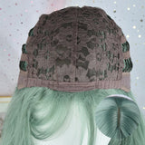 Daiiibabyyy  24inch Green Women Wig Cosplay Wig Hair Extensions Synthetic Natural Wavy Hair Green Hairpiece for Women St.Patrick Cosplay Use