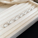 Daiiibabyyy  7 Pcs European and American Simple Circle Rings Set Fashion Design Sense Ring Lovers Gold and Silver Hand Jewelry