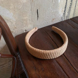 Daiiibabyyy  Vintage Straw Woven Wide-brimmed Headband for Women Braids Rattan Hair Hoop Bohemian Hair Band Nonslip Bezel Hair Accessories
