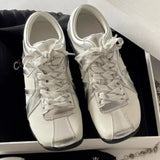 Daiiibabyyy  Shoes for Women Hot Sale Front Lace-up Women's Vulcanize Shoes Fashion Color Matching New Best Seller Outdoor Casual Shoes