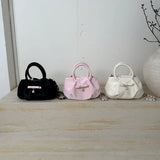 Daiiibabyyy  Women's New Handbags Pearl Solid Color Fashionable Simple Versatile Sweet Cute Korean Crossbody Bags Luxury Brand Shoulder Bags
